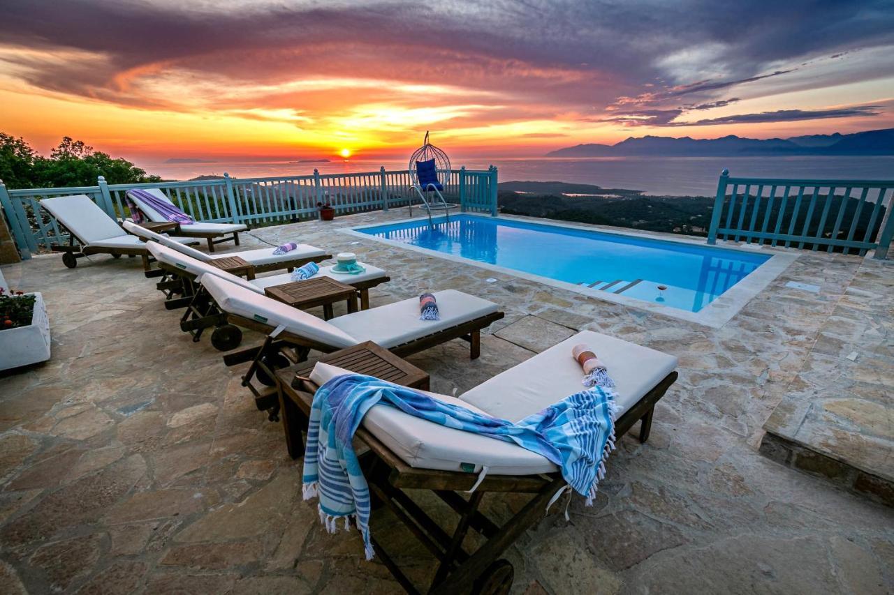 Villa Orizontas Corfu, Private Villa With Breathtaking Views Loutses Exterior foto