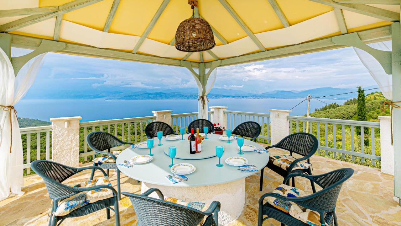 Villa Orizontas Corfu, Private Villa With Breathtaking Views Loutses Exterior foto